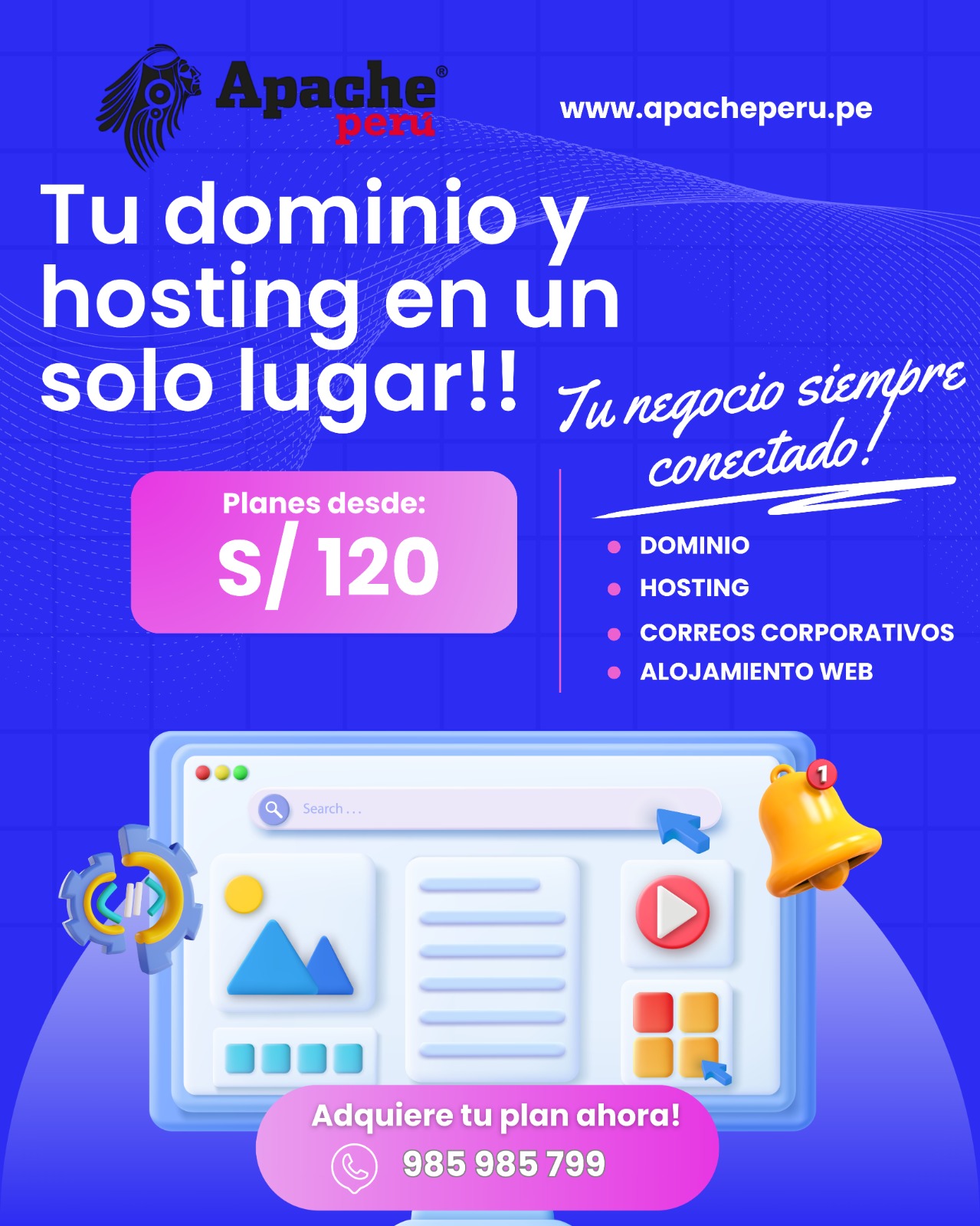 Que es dominio y hosting para correos corporativos y alojamiento de página web Que es dominio y hosting para correos corporativos y alojamiento de página web